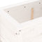 vidaXL - Plantenbak - 82,5x40x39 - cm - massief - grenenhout - wit