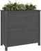 vidaXL - Plantenbak - 82,5x40x78 - cm - massief - grenenhout - grijs