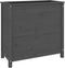 vidaXL - Plantenbak - 82,5x40x78 - cm - massief - grenenhout - grijs