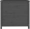 vidaXL - Plantenbak - 82,5x40x78 - cm - massief - grenenhout - grijs