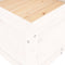 vidaXL - Plantenbak - 82,5x82,5x39 - cm - massief - grenenhout - wit