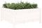 vidaXL - Plantenbak - 82,5x82,5x39 - cm - massief - grenenhout - wit