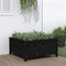 vidaXL - Plantenbak - 82,5x82,5x39 - cm - massief - grenenhout - zwart