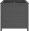 vidaXL - Plantenbak - 82,5x82,5x78 - cm - massief - grenenhout - grijs