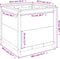 vidaXL - Plantenbak - 82,5x82,5x78 - cm - massief - grenenhout - grijs