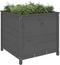 vidaXL - Plantenbak - 82,5x82,5x78 - cm - massief - grenenhout - grijs