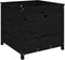 vidaXL - Plantenbak - 82,5x82,5x78 - cm - massief - grenenhout - zwart