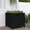 vidaXL - Plantenbak - 82,5x82,5x78 - cm - massief - grenenhout - zwart