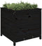 vidaXL - Plantenbak - 82,5x82,5x78 - cm - massief - grenenhout - zwart