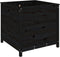 vidaXL - Plantenbak - 82,5x82,5x78 - cm - massief - grenenhout - zwart