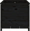 vidaXL - Plantenbak - 82,5x82,5x78 - cm - massief - grenenhout - zwart