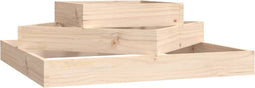 vidaXL - Plantenbak - 83x83x27 - cm - massief - grenenhout