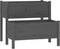 vidaXL - Plantenbak - 84,5x84x75 - cm - massief - grenenhout - grijs