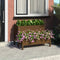 vidaXL - Plantenbak - 84,5x84x75 - cm - massief - grenenhout - grijs