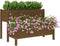 vidaXL - Plantenbak - 84,5x84x75 - cm - massief - grenenhout - grijs