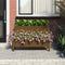vidaXL - Plantenbak - 84,5x84x75 - cm - massief - grenenhout - grijs