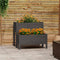 vidaXL - Plantenbak - 84,5x84x75 - cm - massief - grenenhout - grijs