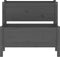 vidaXL - Plantenbak - 84,5x84x75 - cm - massief - grenenhout - grijs