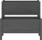 vidaXL - Plantenbak - 84,5x84x75 - cm - massief - grenenhout - grijs