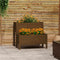 vidaXL - Plantenbak - 84,5x84x75 - cm - massief - grenenhout - honingbruin