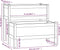 vidaXL - Plantenbak - 84,5x84x75 - cm - massief - grenenhout - wit
