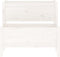 vidaXL - Plantenbak - 84,5x84x75 - cm - massief - grenenhout - wit
