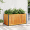 vidaXL - Plantenbak - 85x45x44 - cm - massief - acaciahout - en - staal