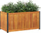vidaXL - Plantenbak - 85x45x44 - cm - massief - acaciahout - en - staal