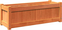 vidaXL - Plantenbak - 90x31x31 - cm - massief - grenenhout - wasbruin