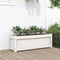 vidaXL - Plantenbak - 90x31x31 - cm - massief - grenenhout - wit