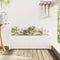 vidaXL - Plantenbak - 90x31x31 - cm - massief - grenenhout - wit