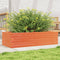 vidaXL - Plantenbak - 90x40x23 - cm - massief - grenenhout - wasbruin