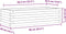 vidaXL - Plantenbak - 90x40x23 - cm - massief - grenenhout - wasbruin
