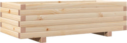 vidaXL - Plantenbak - 90x40x26,5 - cm - massief - grenenhout