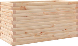 vidaXL - Plantenbak - 90x40x45,5 - cm - massief - grenenhout