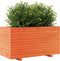 vidaXL - Plantenbak - 90x40x49,5 - cm - massief - grenenhout - wasbruin