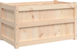 vidaXL - Plantenbak - 90x50x50 - cm - massief - grenenhout