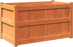 vidaXL - Plantenbak - 90x50x50 - cm - massief - grenenhout - wasbruin