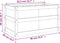 vidaXL - Plantenbak - 90x50x50 - cm - massief - grenenhout - wasbruin