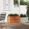 vidaXL - Plantenbak - 90x50x50 - cm - massief - grenenhout - wasbruin