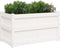 vidaXL - Plantenbak - 90x50x50 - cm - massief - grenenhout - wit