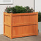 vidaXL - Plantenbak - 90x50x70 - cm - massief - grenenhout - wasbruin