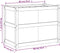 vidaXL - Plantenbak - 90x50x70 - cm - massief - grenenhout - wasbruin