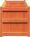 vidaXL - Plantenbak - 90x50x70 - cm - massief - grenenhout - wasbruin