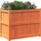 vidaXL - Plantenbak - 90x50x70 - cm - massief - grenenhout - wasbruin
