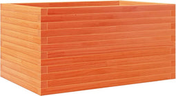 vidaXL - Plantenbak - 90x60x45,5 - cm - massief - grenenhout - wasbruin