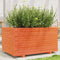 vidaXL - Plantenbak - 90x60x49,5 - cm - massief - grenenhout - wasbruin
