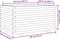 vidaXL - Plantenbak - 90x60x49,5 - cm - massief - grenenhout - wasbruin