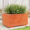 vidaXL - Plantenbak - 90x60x49,5 - cm - massief - grenenhout - wasbruin