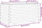 vidaXL - Plantenbak - 90x60x49,5 - cm - massief - grenenhout - wit
